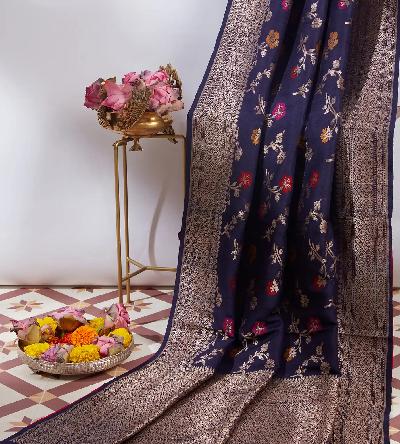 blue-banarasi-tussar-georgette-saree-c0560330-a