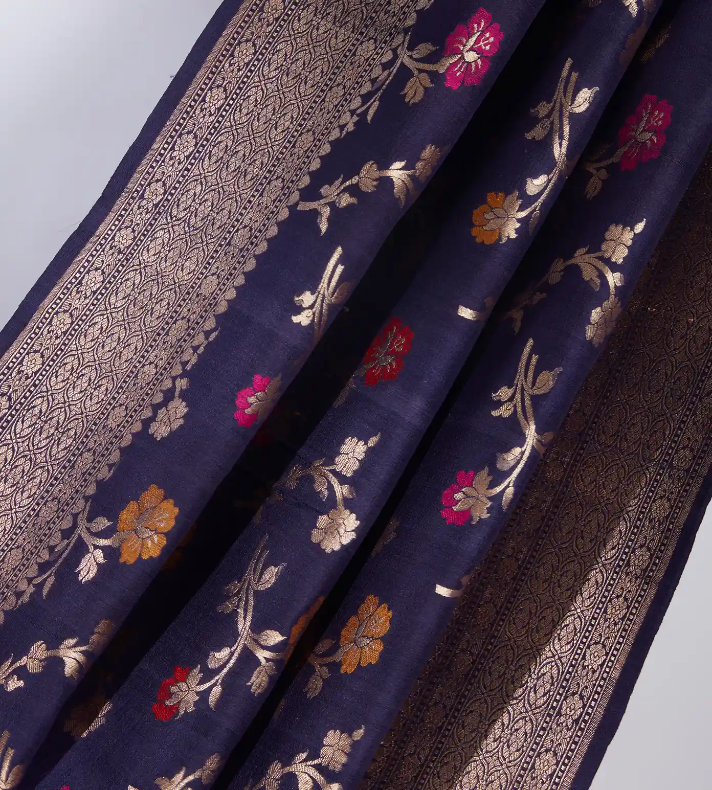blue-banarasi-tussar-georgette-saree-c0560330-b