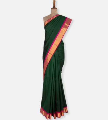 bottle-green-kanchipuram-silk-saree-c0660792-b