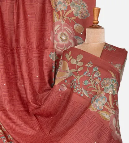 deep-coral-tussar-saree-b1250295-a