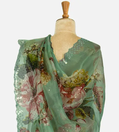 green-organza-saree-b1249575-c