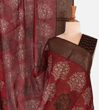 maroon-chanderi-cotton-saree-c0862850-a