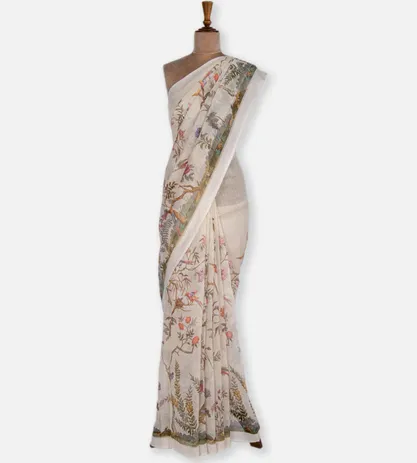 off-white-linen-saree-c0559600-b