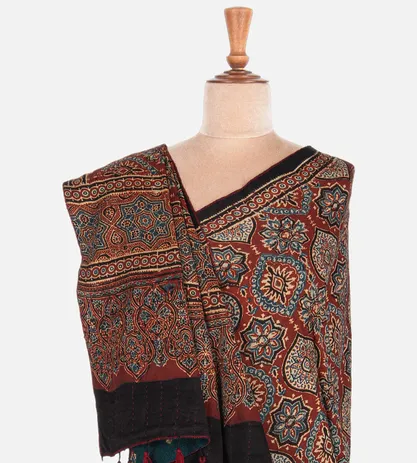 maroon-mudal-silk-and-blue-linen-reversible-dupatta-cc253116-c