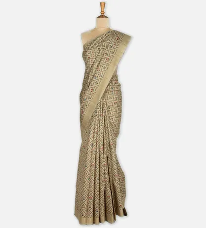 creme-tussar-saree-c0762257-b