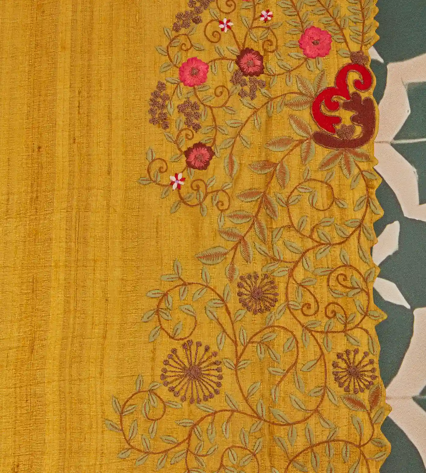 yellow-tussar-embroidery-saree-c0863042-c