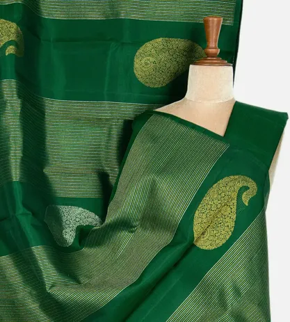 bottle-green-kanchipuram-silk-saree-b0840665-a