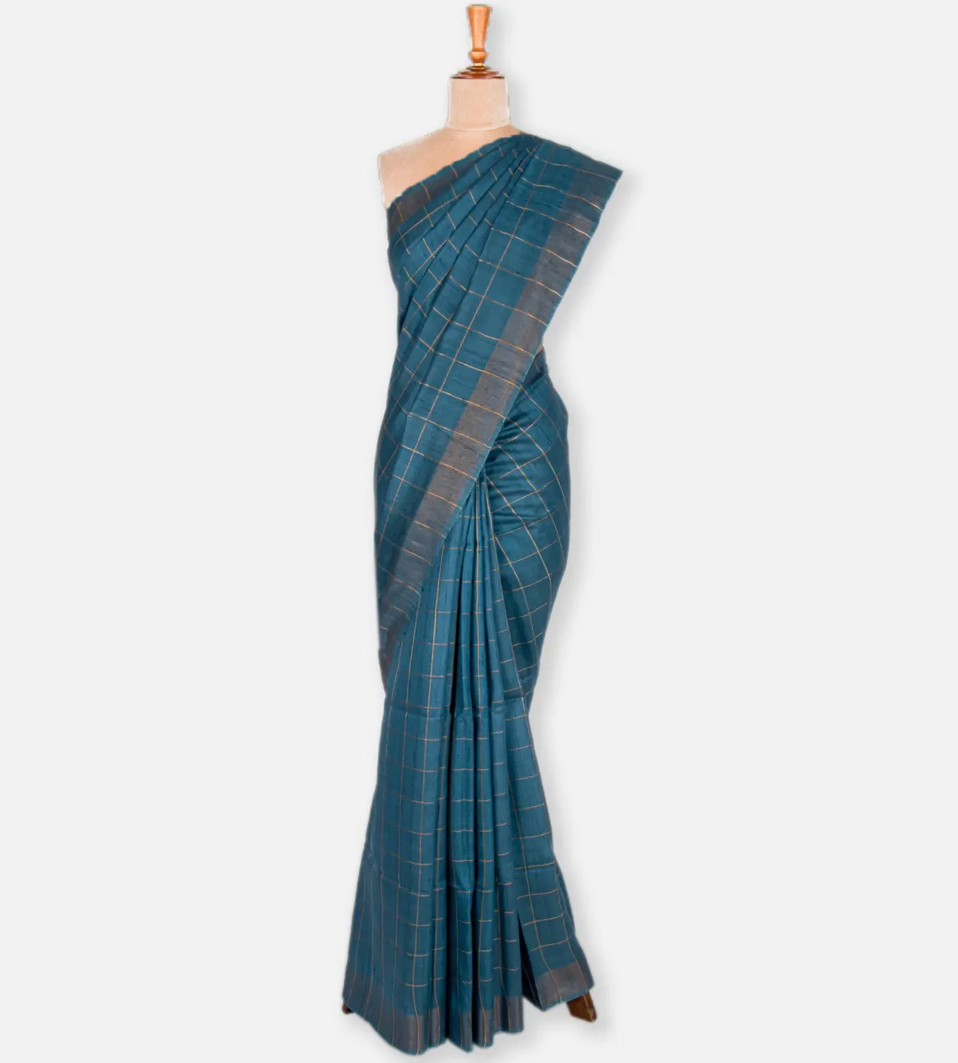 blue-tussar-saree-c0863652-b