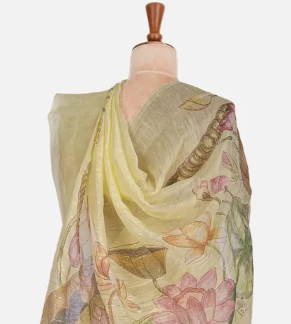 light-yellow-linen-saree-c0559599-c