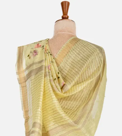 lemon-yellow-linen-embroidery-saree-b1045634-c