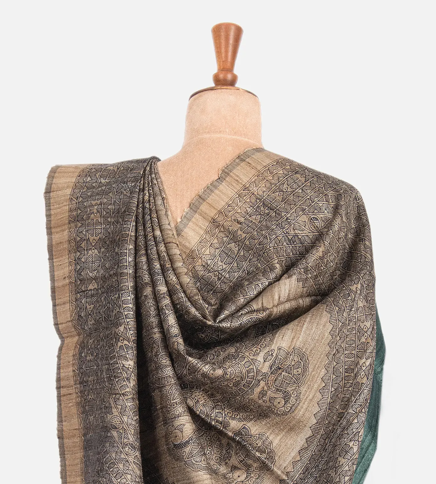 green-tussar-saree-c0762283-c