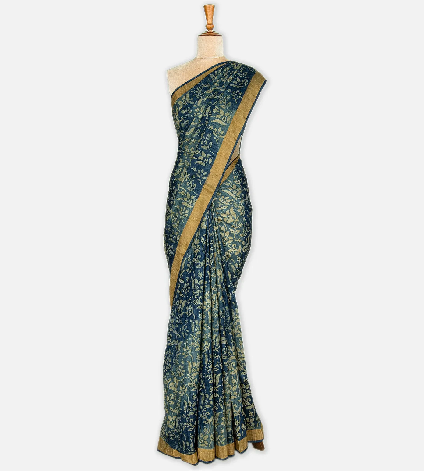 blue-tussar-saree-c0558548-b