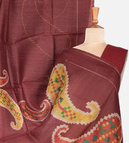 maroon-tussar-printed-saree-c0152419-a