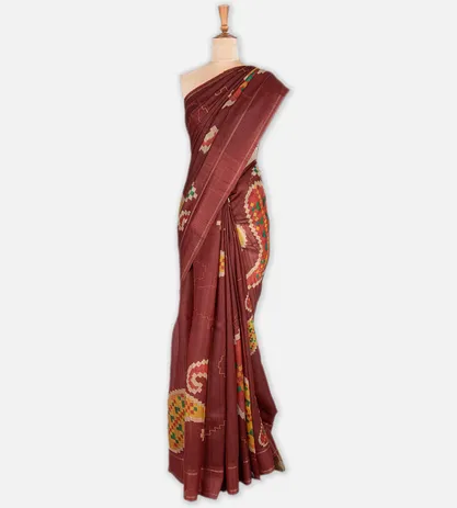 maroon-tussar-printed-saree-c0152419-b