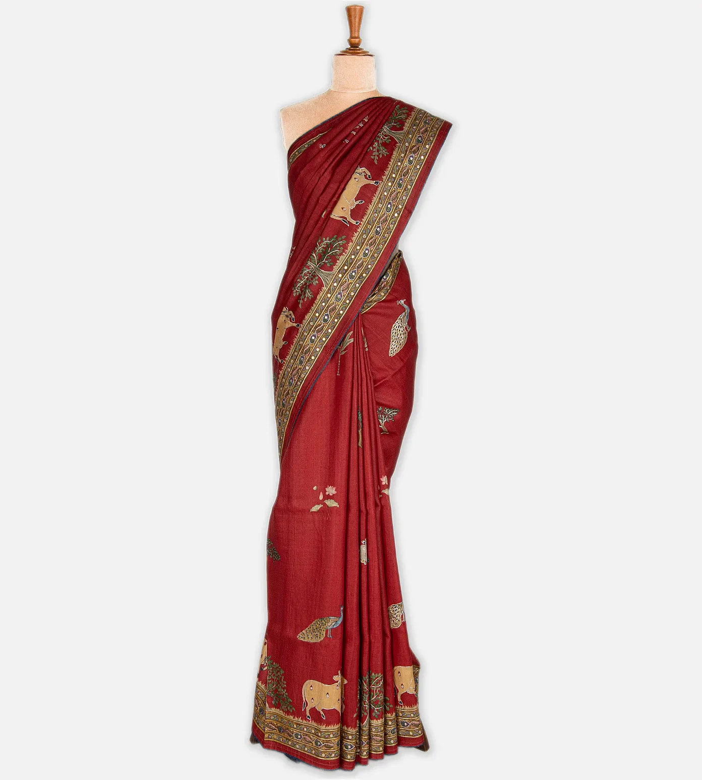 red-tussar-embroidery-saree-c0254494-b