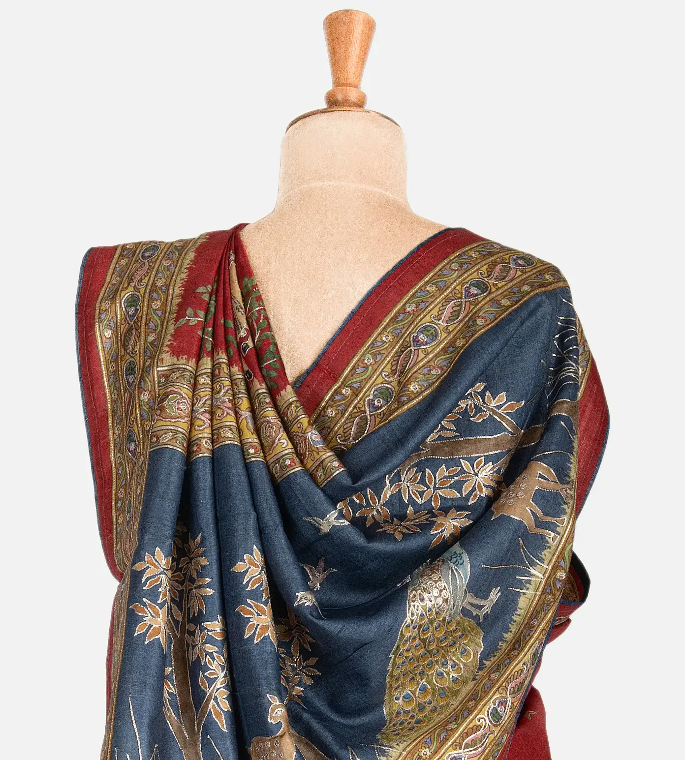 red-tussar-embroidery-saree-c0254494-c