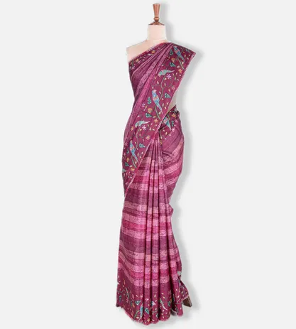 dark-pink-tussar-printed-saree-b1250302-b