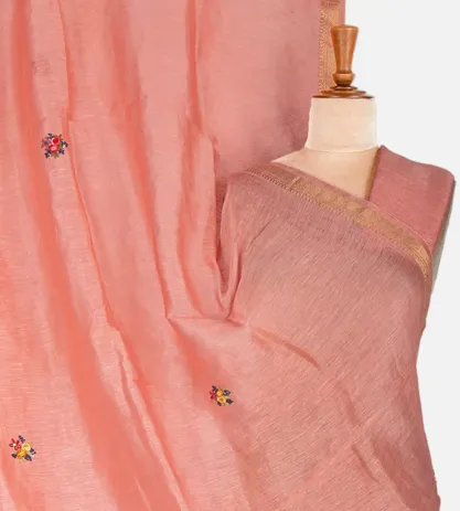 peach-linen-saree-c0558981-a