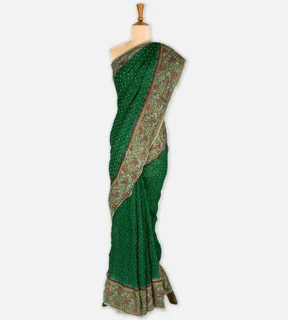 green-tussar-bandhani-saree-c0252962-b