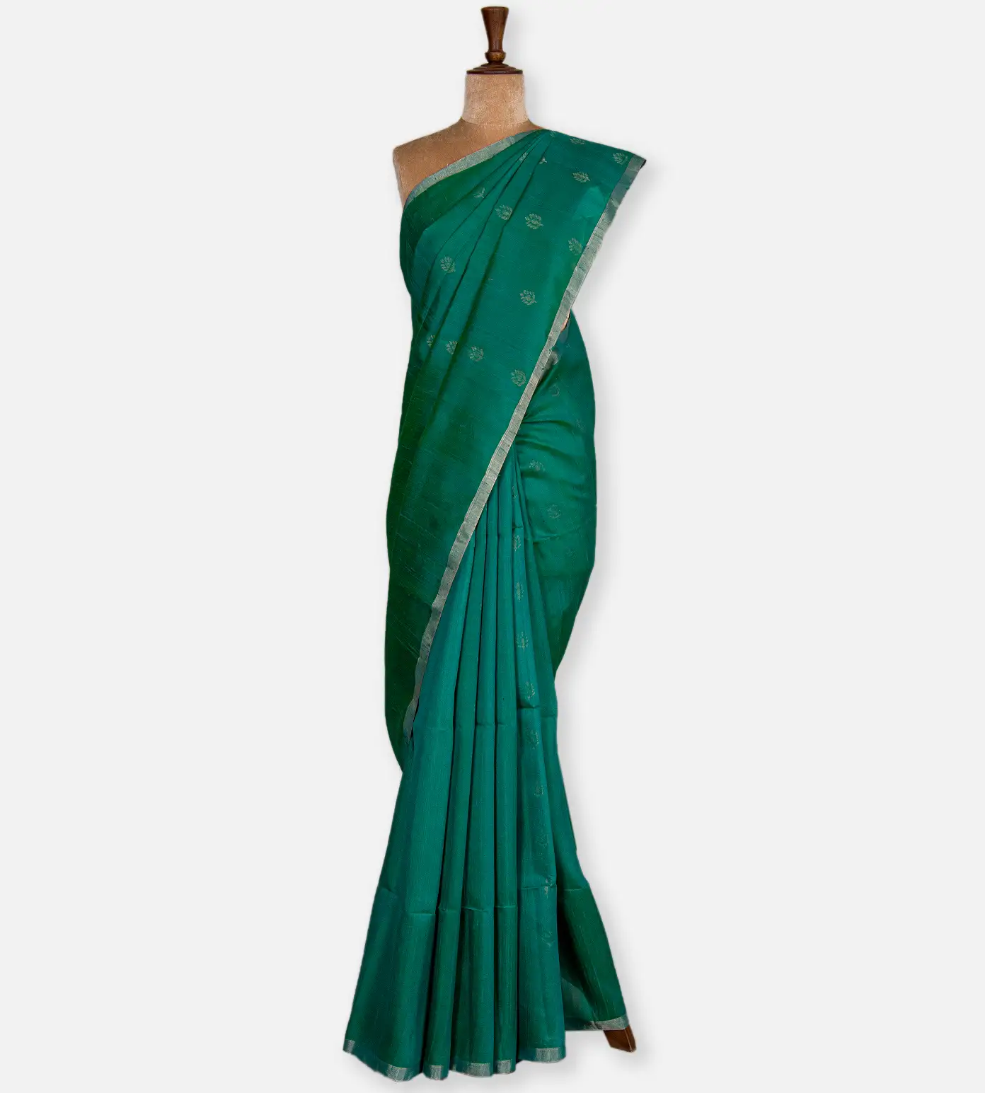 peacock-green-raw-silk-saree-c1177249-b