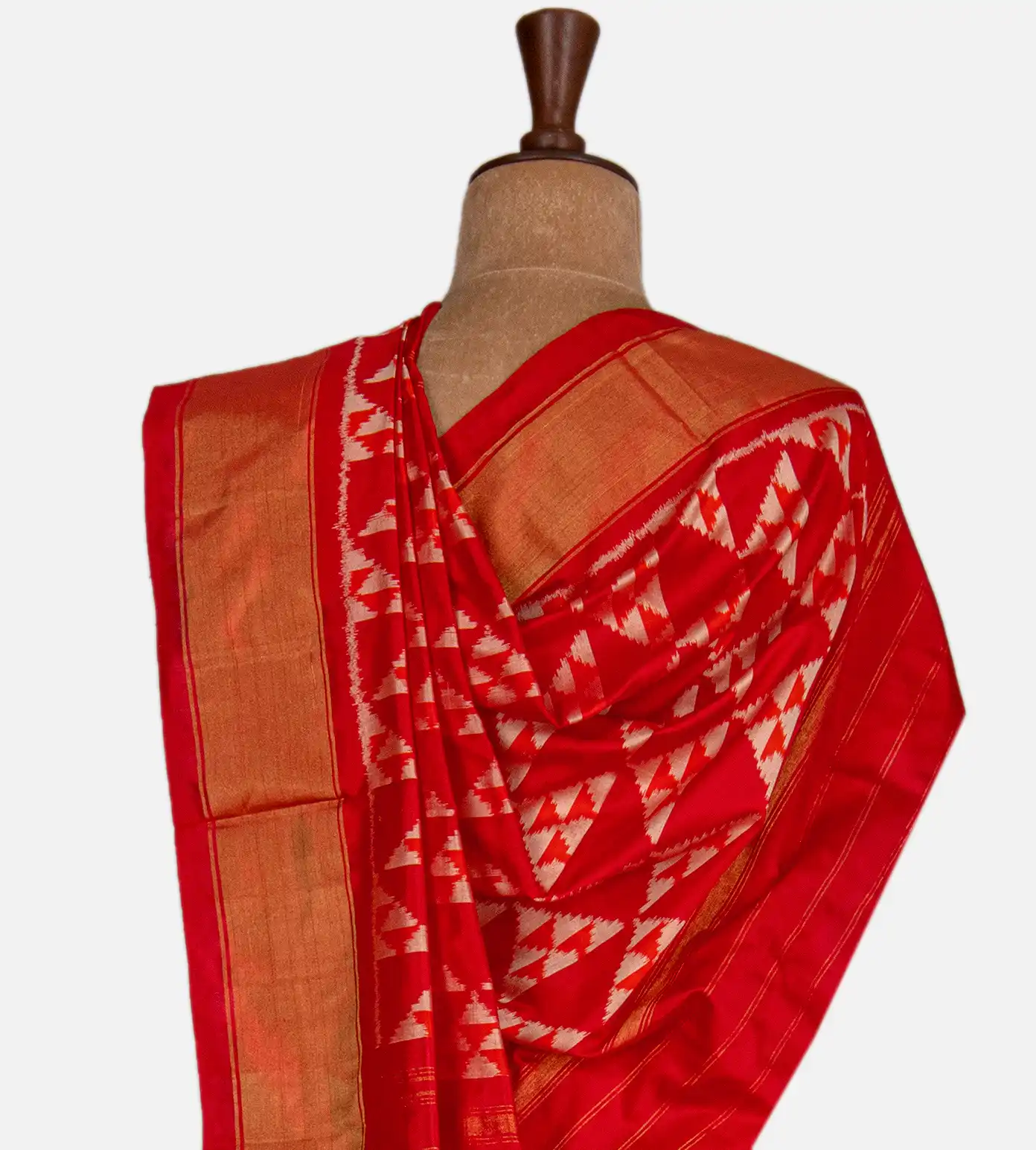 red-ikkat-silk-saree-c1074397-c