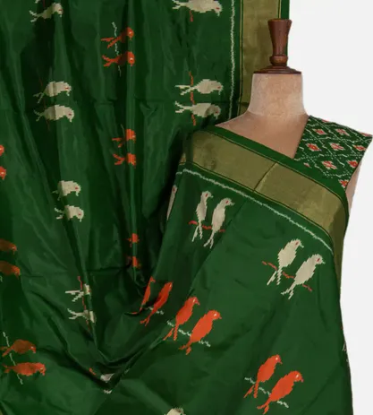 green-ikkat-silk-saree-c1074398-a