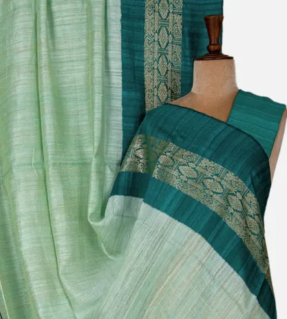 turquoise-blue-tussar-saree-c1179677-a