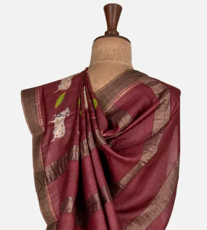 deep-red-tussar-saree-c0863064-c