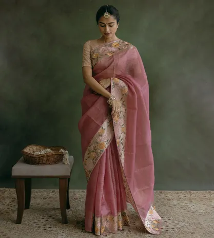 peachish-pink-organza-saree-c1178763-b