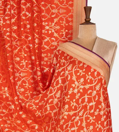 red-orange-kora-silk-saree-c1180831-a