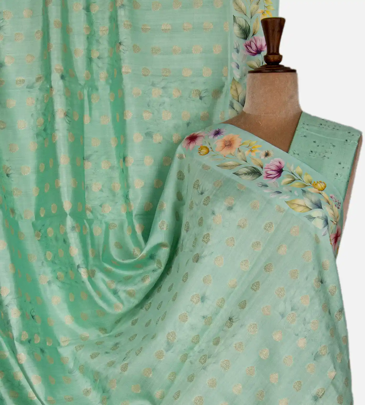 turquoise-blue-chaniya-silk-saree-c1075204-a