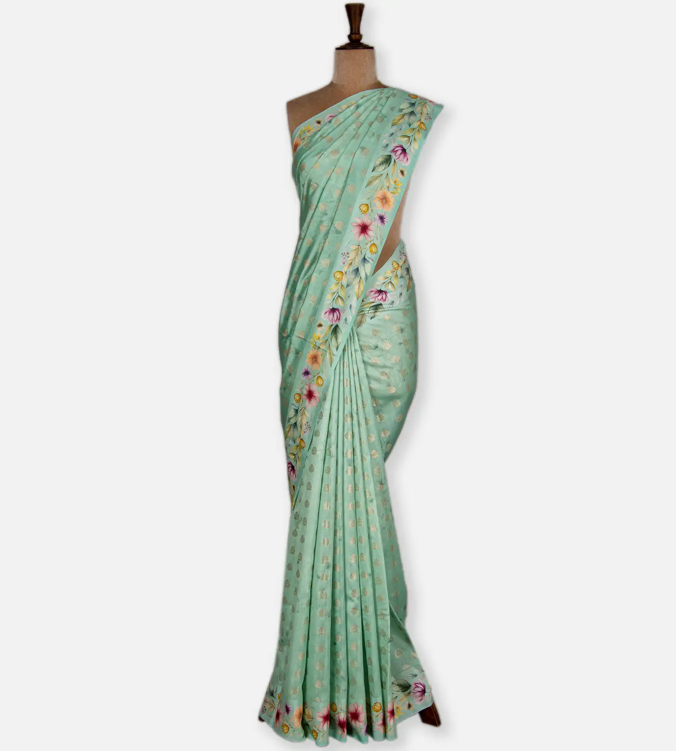 turquoise-blue-chaniya-silk-saree-c1075204-b