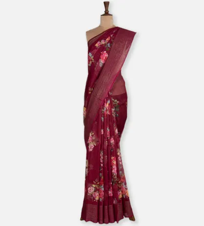 dark-pink-linen-printed-saree-d0184919-b