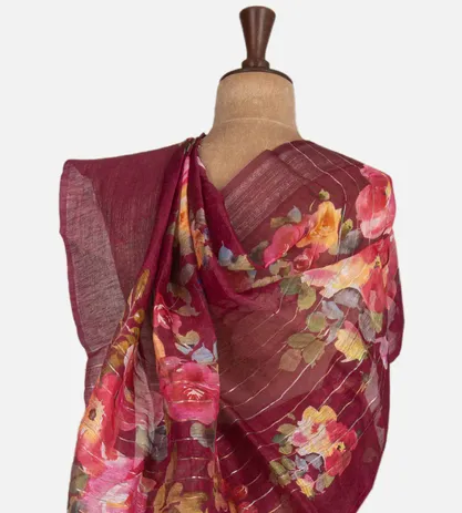 dark-pink-linen-printed-saree-d0184919-c