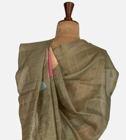 green-linen-printed-saree-d0184927-c