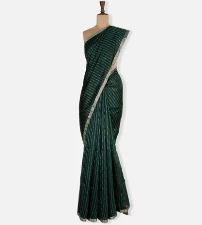 bottle-green-raw-silk-saree-c1177215-b