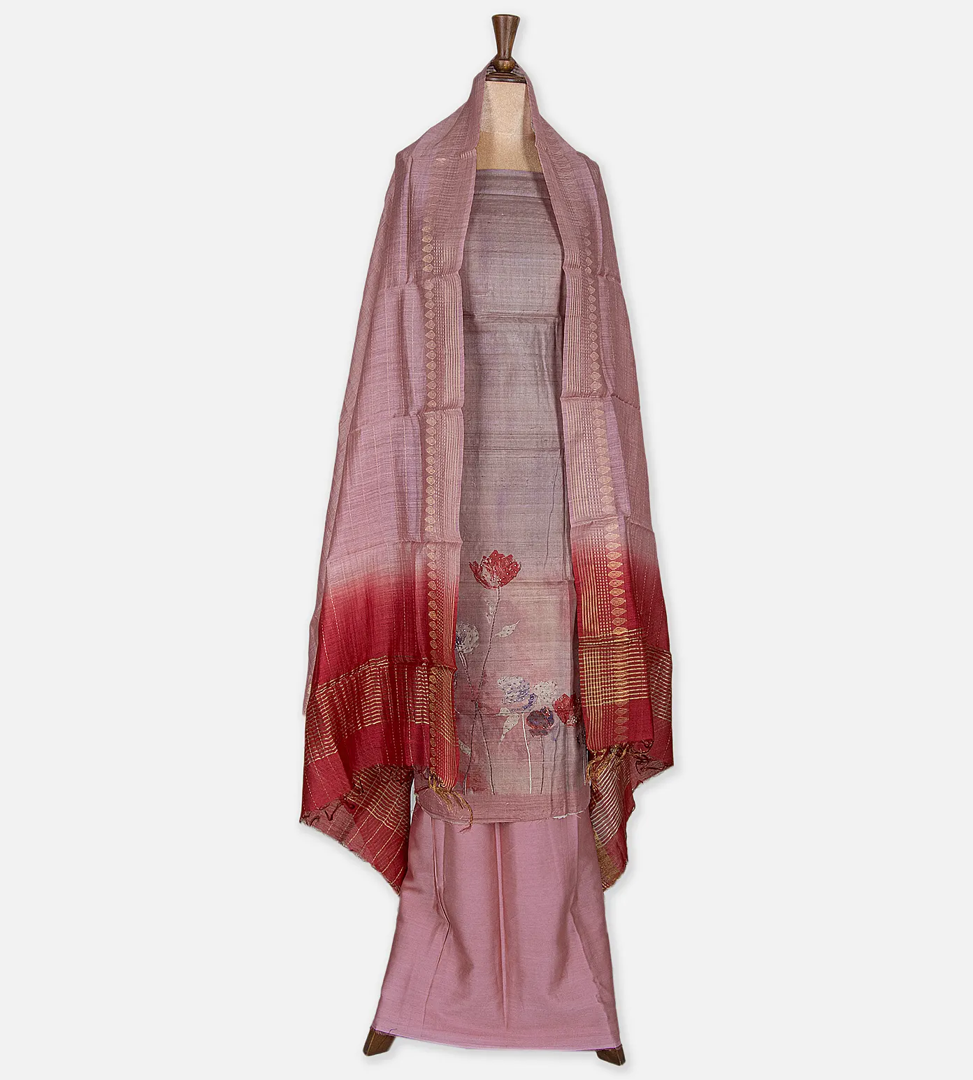 multicolour-tussar-salwar-d0188886-c