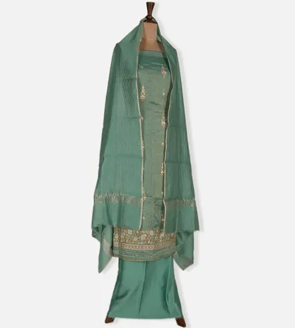 turquoise-blue-tissue-tussar-salwar-d0189574-c