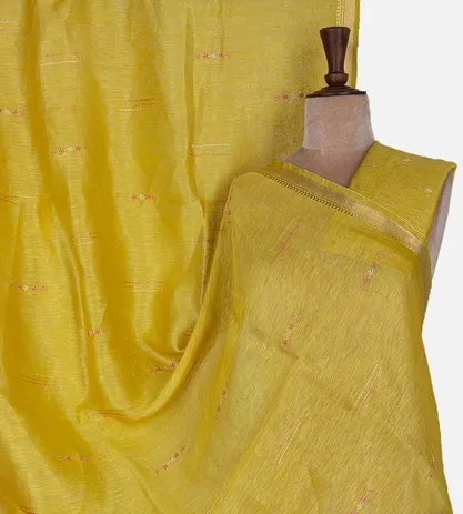 yellow-linen-saree-d0291550-a