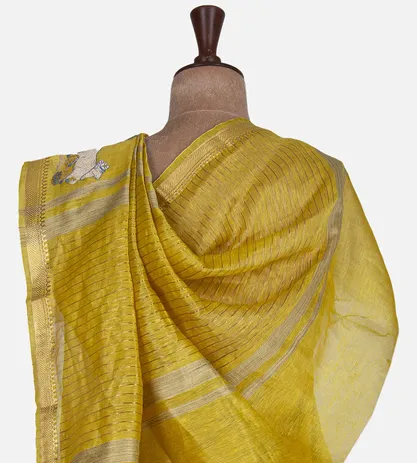 yellow-linen-saree-d0291550-c