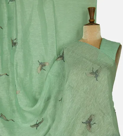 pastel-green-linen-saree-d0291530-a