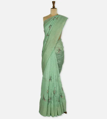 pastel-green-linen-saree-d0291530-b