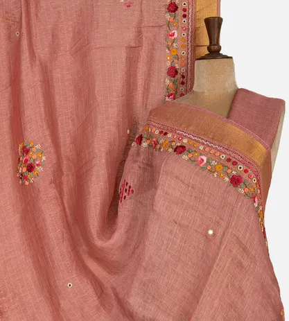 salmon-pink-linen-saree-c1075910-a