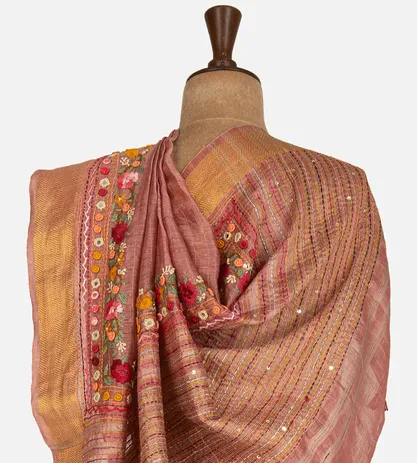 salmon-pink-linen-saree-c1075910-c