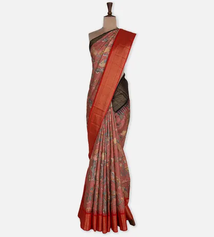 salmon-pink-tussar-saree-d0189204-b