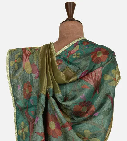 olive-green-tissue-organza-saree-c1176530-c