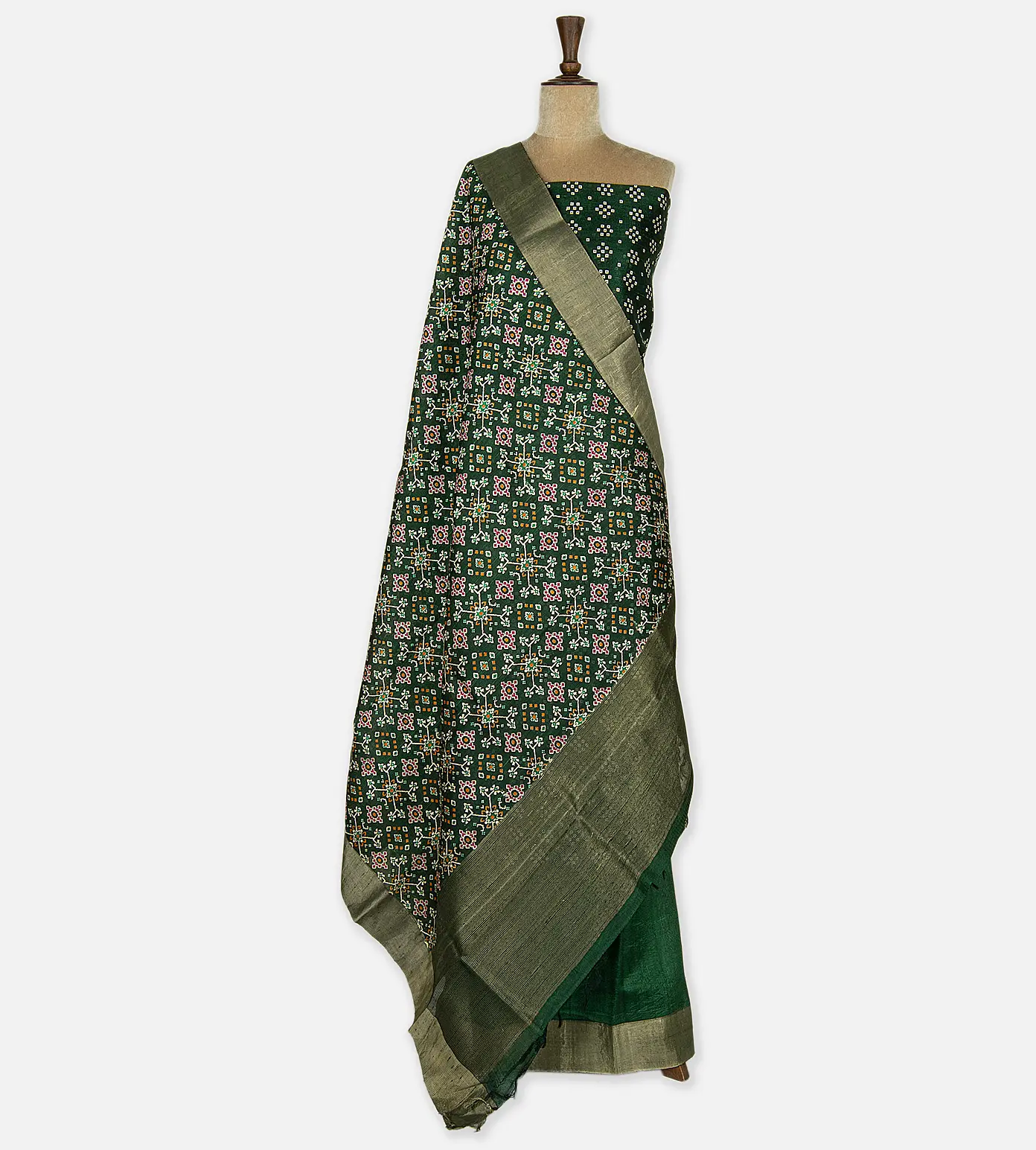 green-tussar-salwar-set-d0292347-b