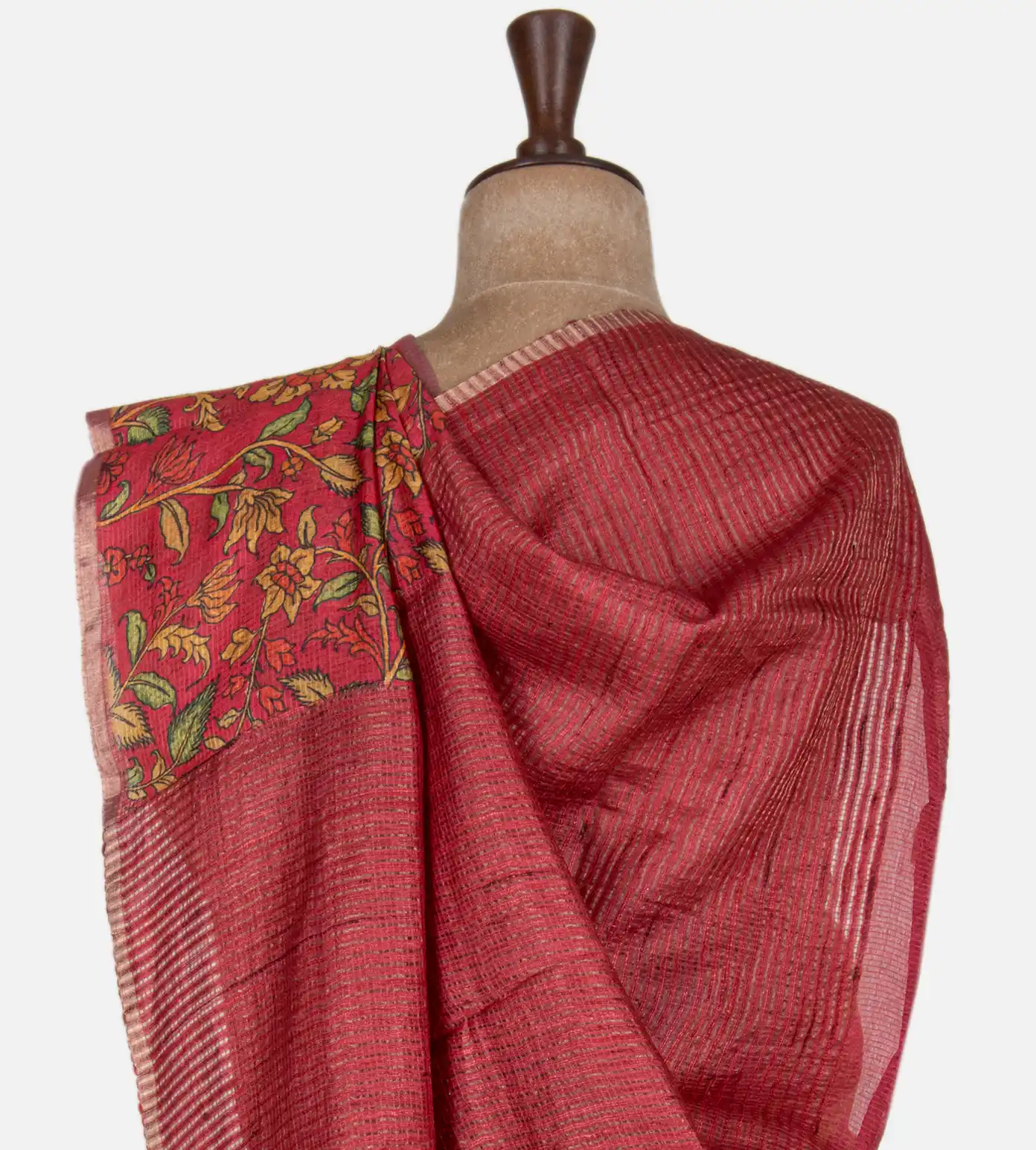 red-tussar-kota-saree-d0293193-c