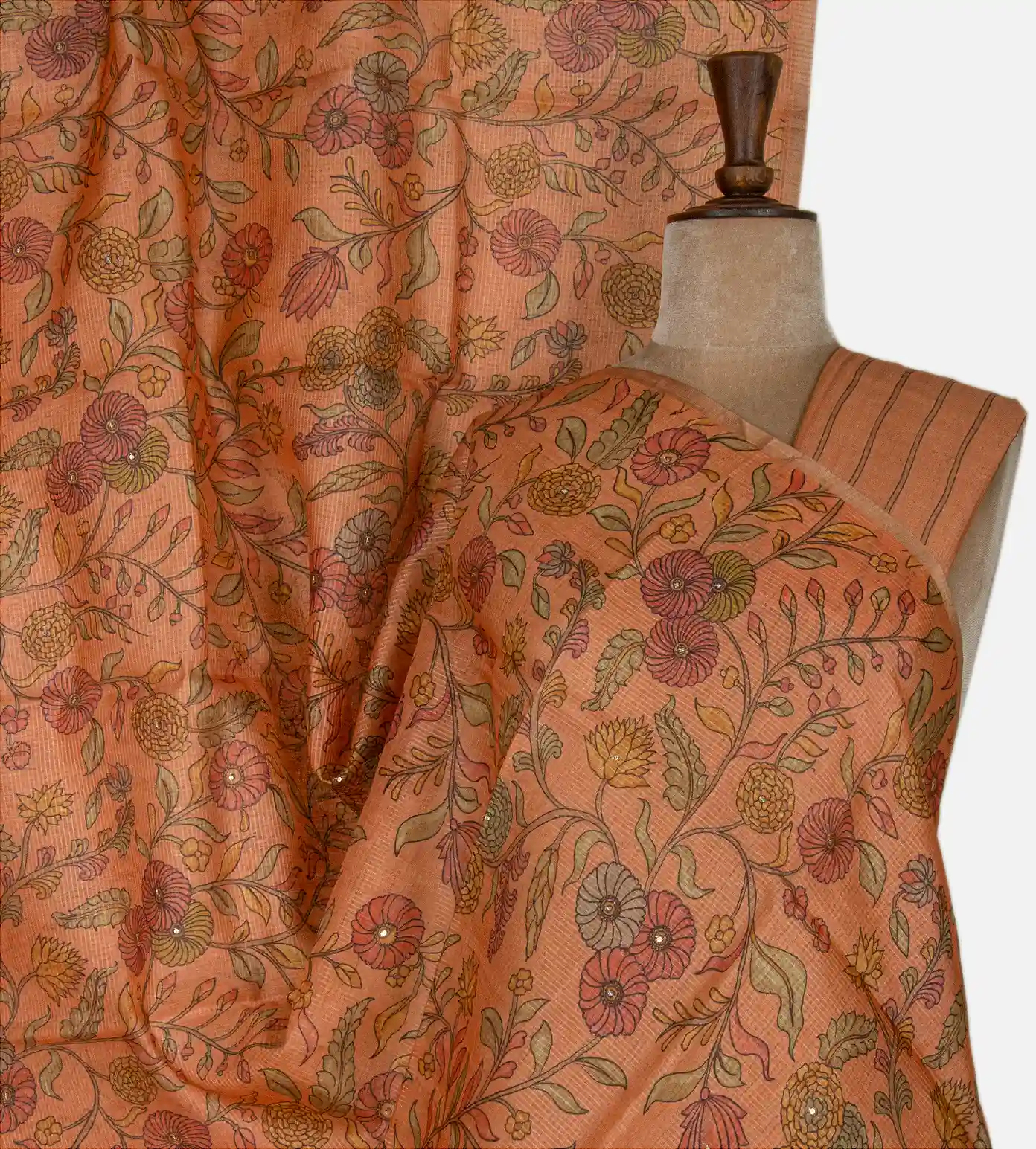 orange-tussar-kota-saree-d0293190-a