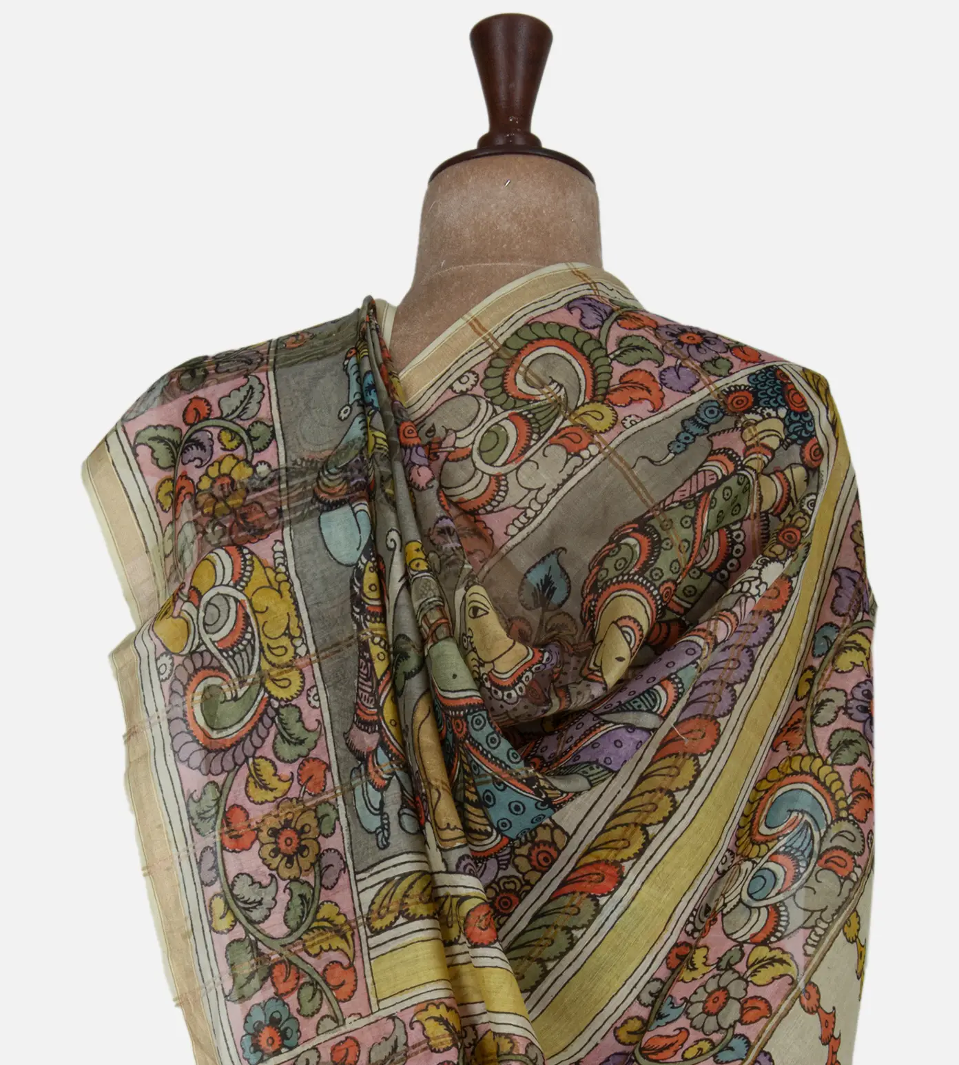 yellow-tussar-with-organza-saree-d0187797-c